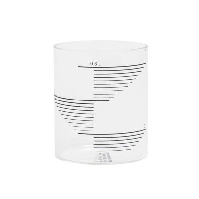 Rectangle Stripes Set of 4 0,3L Glass Striped Tre Product SINGLE PIECES